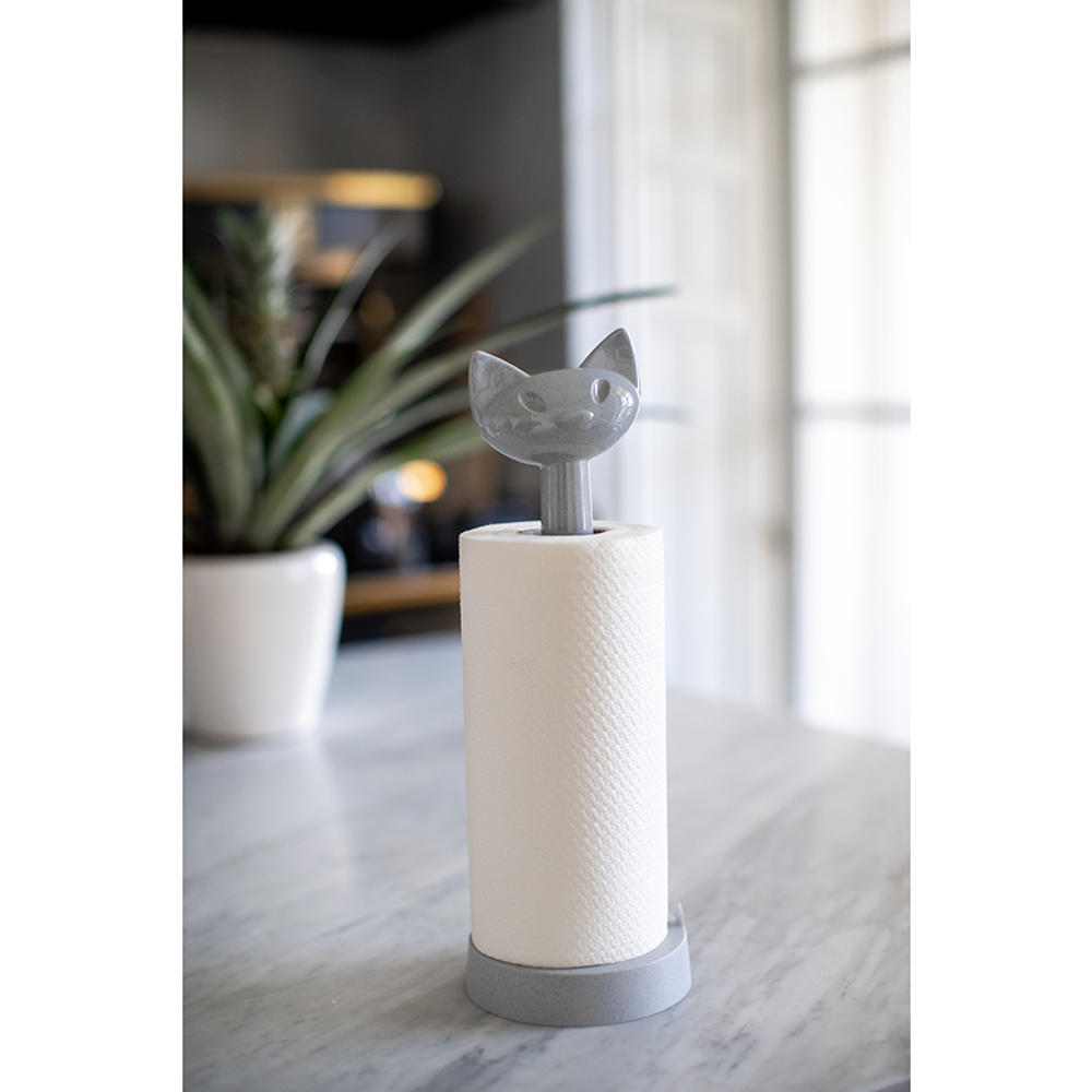 Держатель для бумажных полотенец miaou, organic, серый