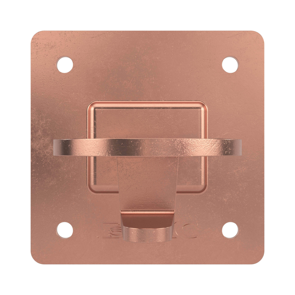 Металлический держатель для плоской кровли, 150 мм, медь