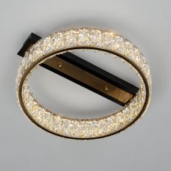 Citilux PALANT CL325142 LED Люстра хрустальная Чёрный+Бронза