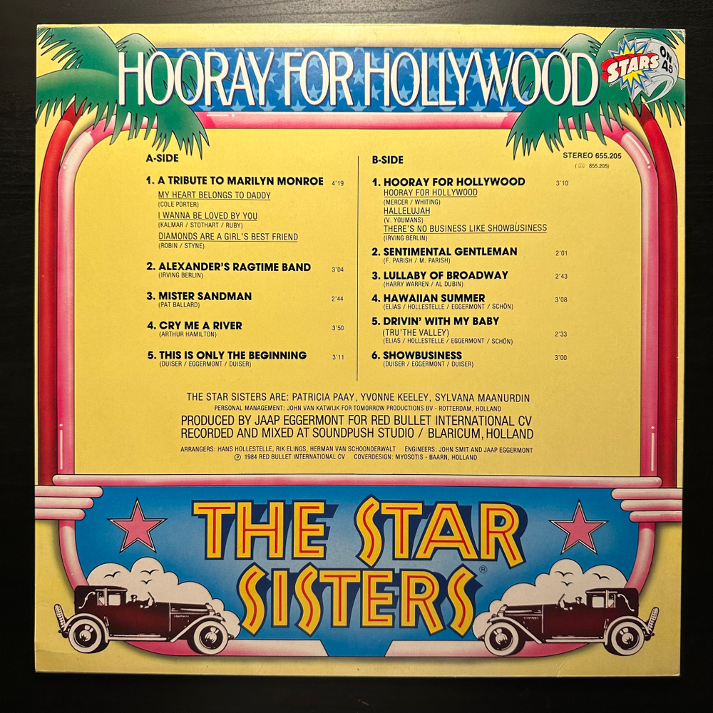 The Star Sisters - Hooray For Hollywood (Голландия 1984г.)