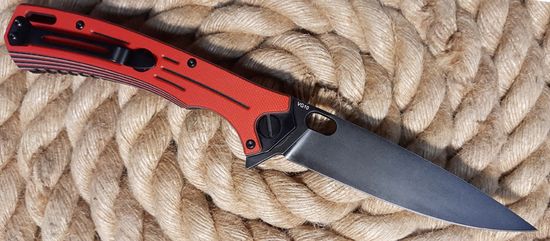 Нож НОКС Майор сталь VG10 Black Red (328-537496) - юбилейный "80 лет Победы!"