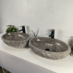 Раковина из мрамора ПАРА! Erozy Grey EM-64669 61*42*16 0189