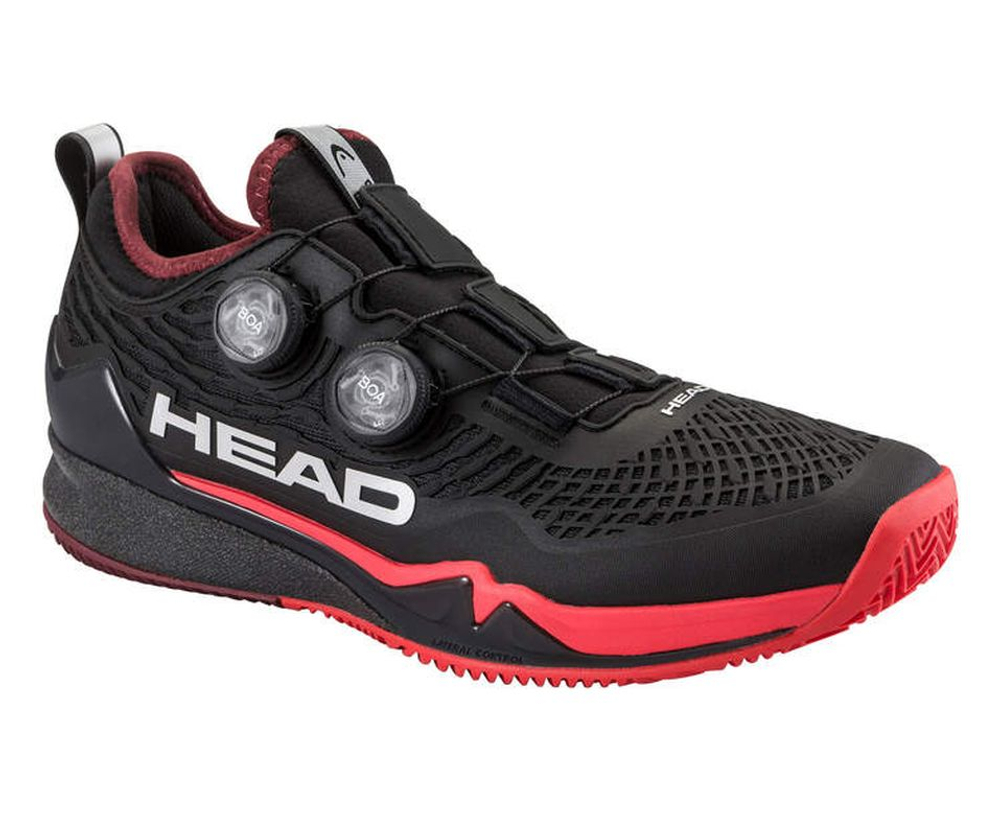 Мужские теннисные кроссовки Head Endure Pro Boa Clay - black/red