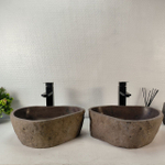Раковина из речного камня ПАРА! RS-65361 41*33*14 0865