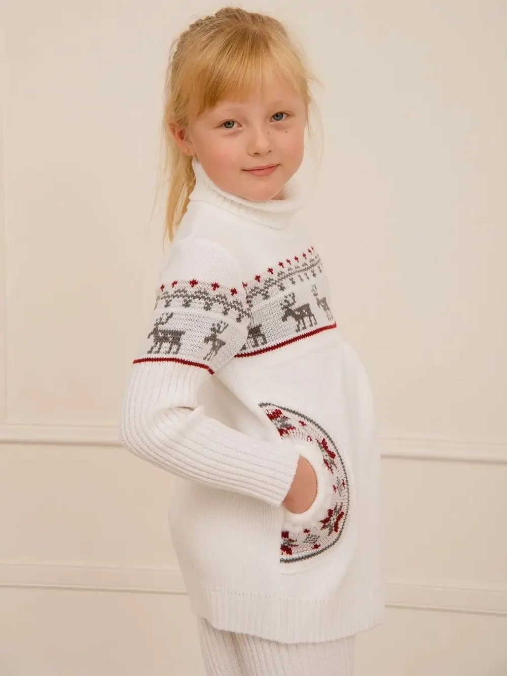 Платье туника вязаное