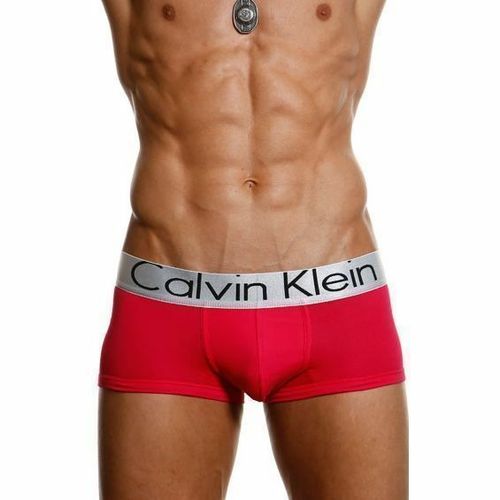 Мужские трусы боксеры малиновые Calvin Klein Boxer Steel Crimson