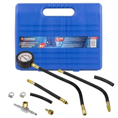 Манометр для измерения давления топлива в комплекте с переходниками 9пр. Forsage F-946G08