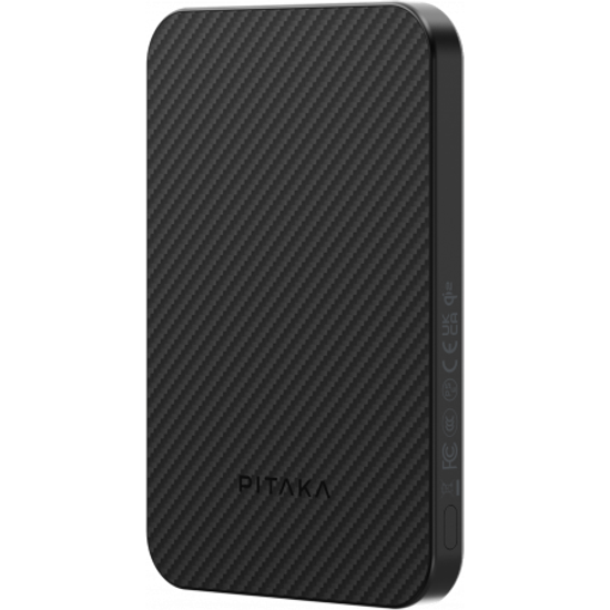 Внешний аккумулятор Pitaka Power Bank Qi2 5000мАч Черный