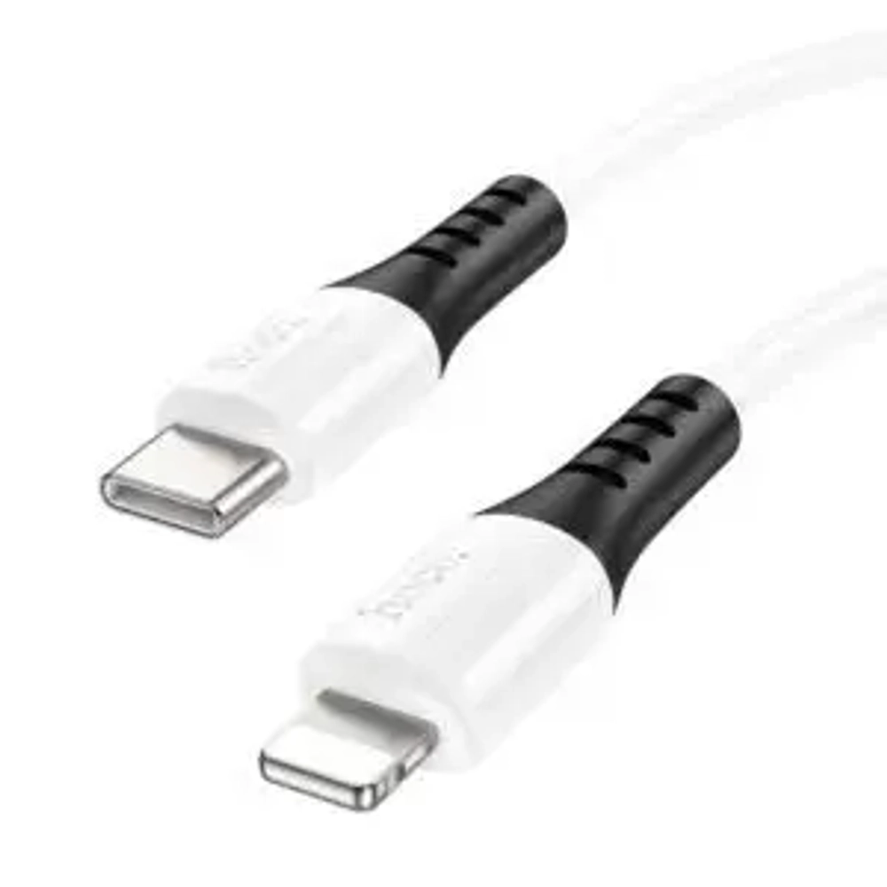 Кабель Hoco X82 (Type-C) на (Lightning) 100см силиконовый (белый)