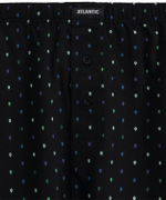 Мужские трусы боксеры Atlantic, набор из 2 шт., хлопок, черные, 2MBX-081