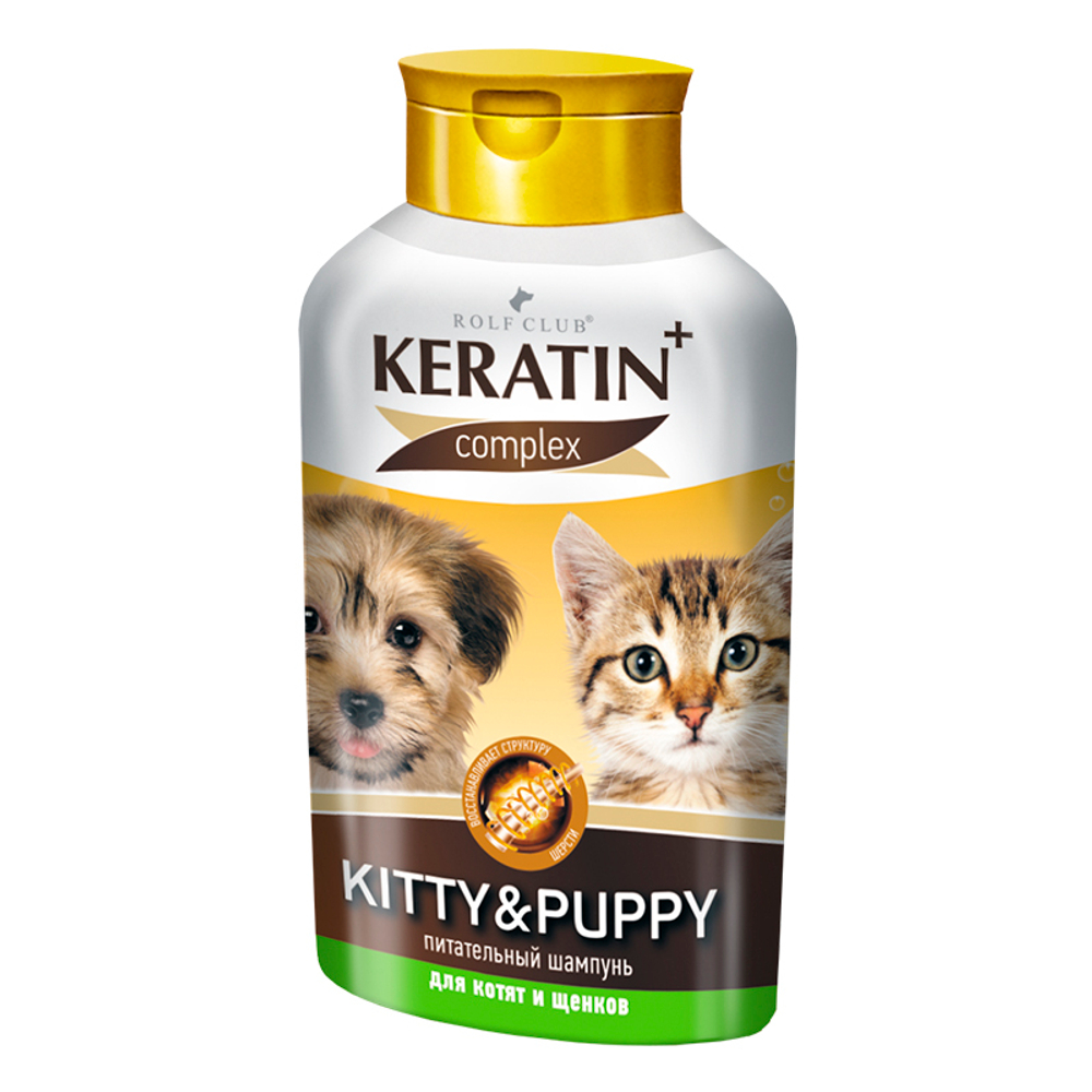 Шампунь RolfClub Keratin+ Kitty&Puppy, для котят и щенков , 400 мл.