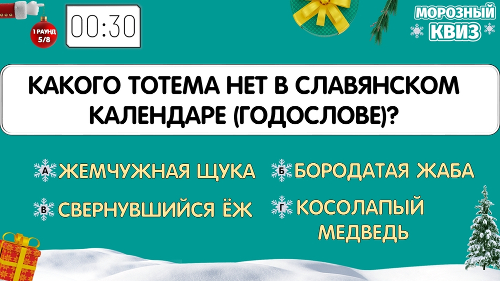 «МОРОЗНЫЙ КВИЗ»