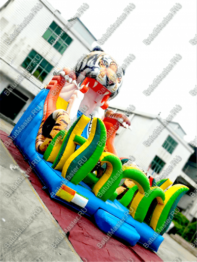 Надувная горка "Большой тигр", 13*7*9 м