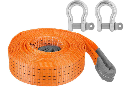 Трос буксировочный (лента) 12 т, 6 м, 2 металл. шакла ATWS006 AIRLINE