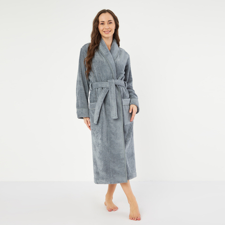 Халат Claire Batiste Atelier Шаль стальной серый