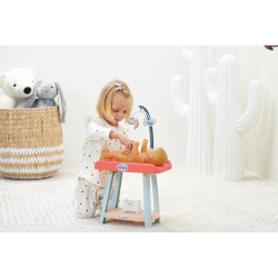 Ecoiffier Nursery - NURSERY NICLE 3 в 1 + 14 аксессуаров Для куклы 32 см 1838