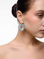 Серьги "Character New" Blue Agate