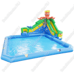 Надувной наземный аквапарк «Осьминог» 23*15*6 м на постоянном поддуве