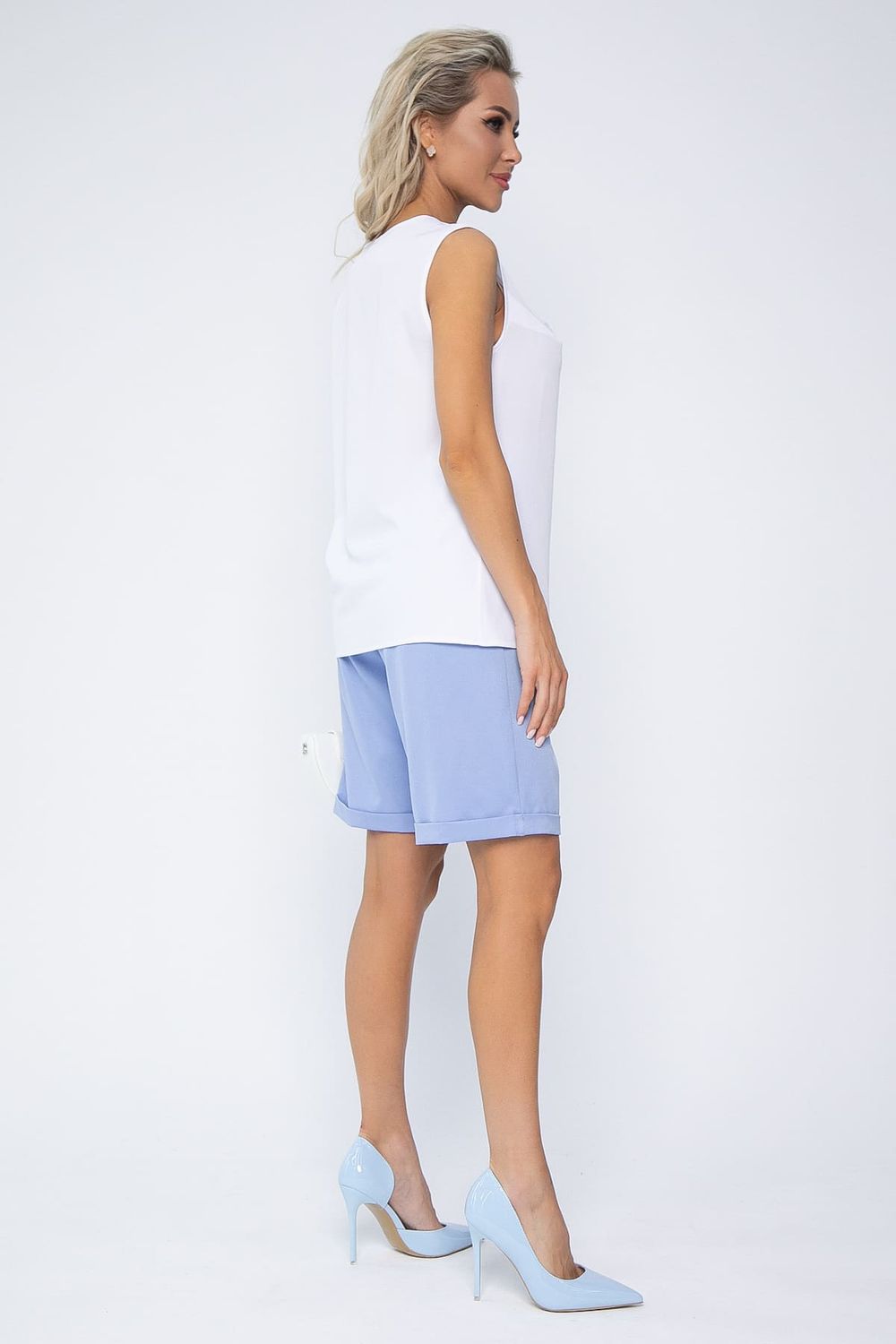 Костюм с шортами Мерано (бело-голубой) К15339-5М LT Collection