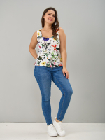 Майка М-040/молоко-полевыецветы