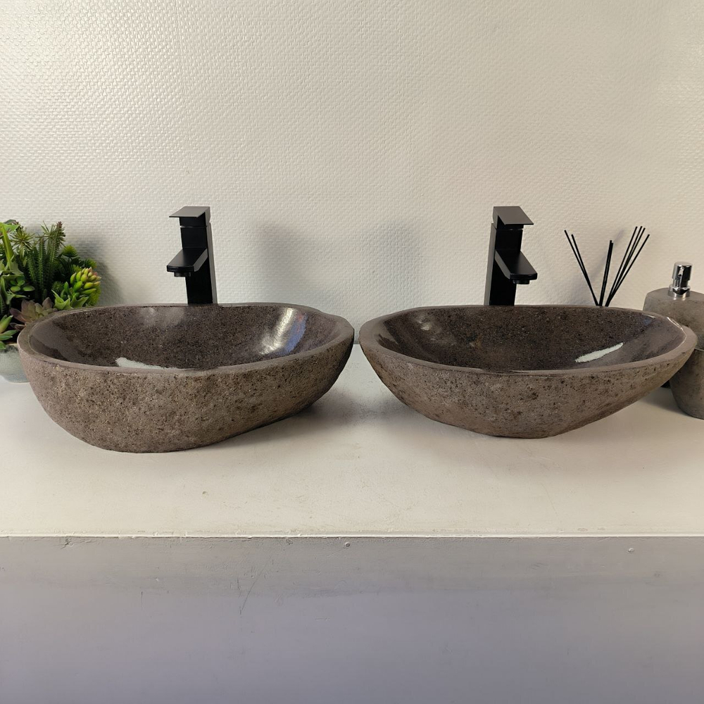Раковина из речного камня ПАРА! RS-65345 50*30*14 0865