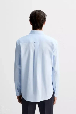 ZARА РУБАШКА ОКСФОРД, НЕБЕСНО-ГОЛУБОЙ