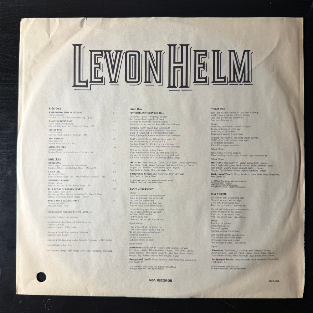Levon Helm ‎– American Son (Канада 1980г.)