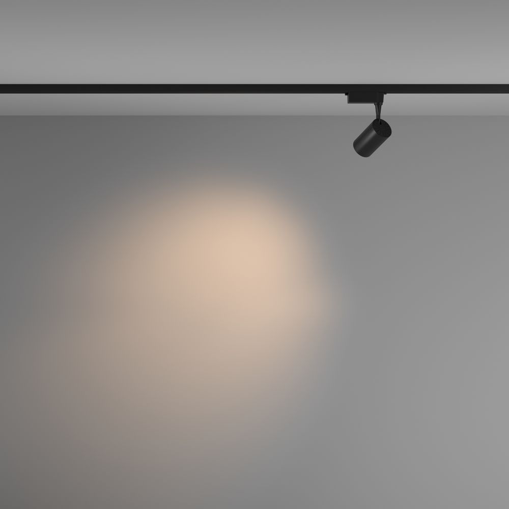 Трековый однофазный светодиодный светильник Maytoni Unity Vuoro TR003-1-6W3K-M-B