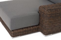 "Капри" кушетка из искусственного ротанга, цвет коричневый