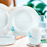 Набор яхтенных суповых тарелок Sail, 23 см, 6 шт