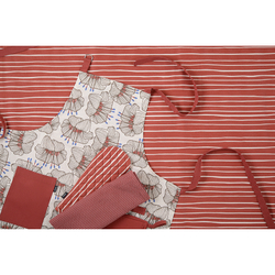 Скатерть 170х250 Tkano Prairie Полоски терракотовая TK20-TC0016