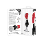 Керамический наполняемый водой анальный стимулятор Ceramix Pleasure Pottery №3 (Цвет: красный, черный, белый)