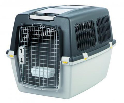 Транспортный бокс Gulliver 5, M: 58 x 60 x 79 см, светло-серый/тёмно-серый, до 25 кг, Trixie