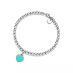 Браслет из серебра с голубой эмалью и бриллиантом 💠Tiffany. В наличии