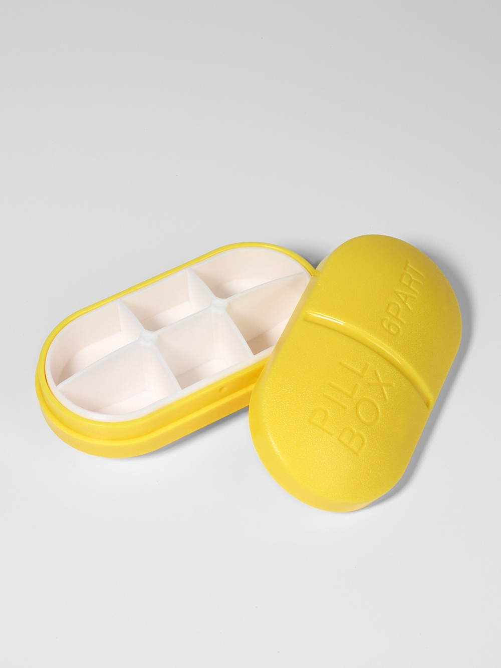 Таблетница "Pill Box",6 секций,10*5,5*3см,цвет МИКС 8839