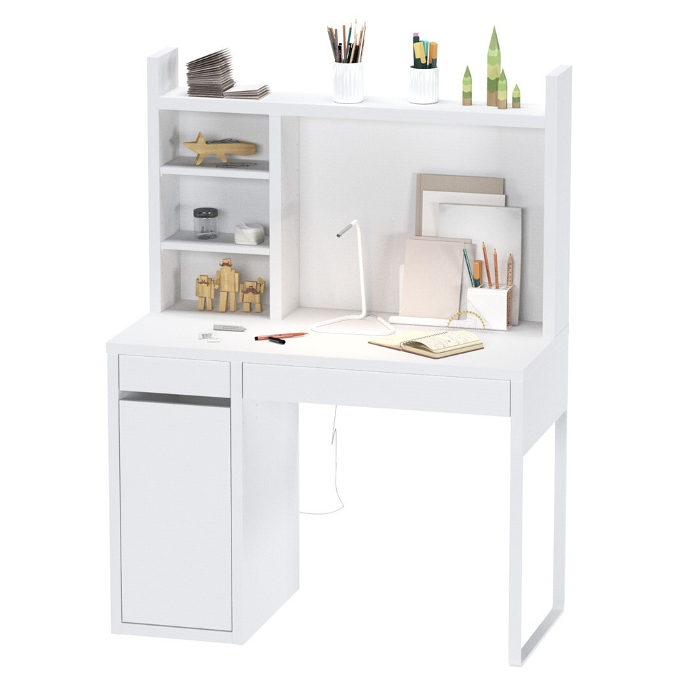 Надстройка для стола письменного КОМПИ, 105х17х65, белый