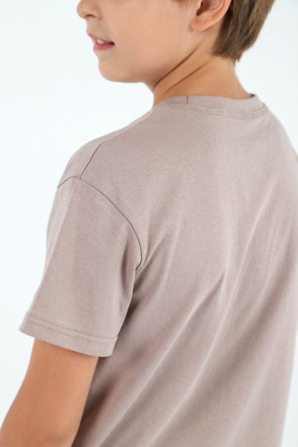 Фуфайка (футболка) для мальчика Кэш-2 Виотекс БЕЖЕВЫЙ