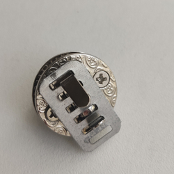 Замок вертушка на винтах Солнышко Серебро