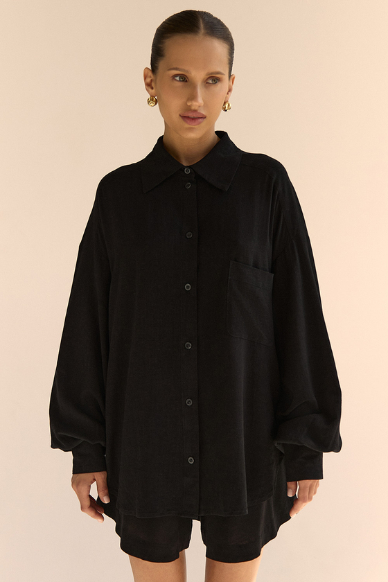 Рубашка с длинным рукавом MYKONOS Чёрный