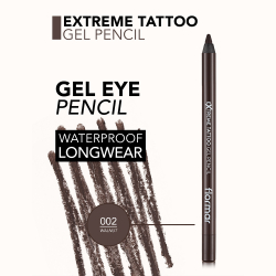 flormar Extreme Tattoo Gel Pencil - водостойкая гелевая подводка для глаз, 1,2 g