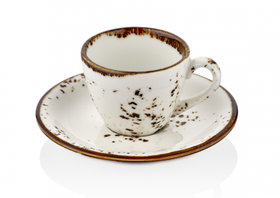 Кофейная пара "Elegance" 75мл. фарфор By Bone