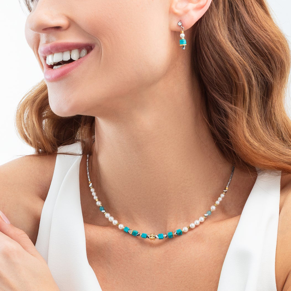 Колье Coeur de Lion Turquoise 4314/10-0600