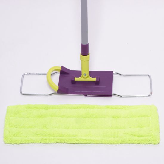 Полотер с основанием 40х10 см, насадкой из микрофибры и телескопической рукояткой 78-128 см Valsar