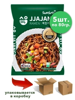 Лапша Samyang Jajang Ramen с курицей и соусом Джаджанг