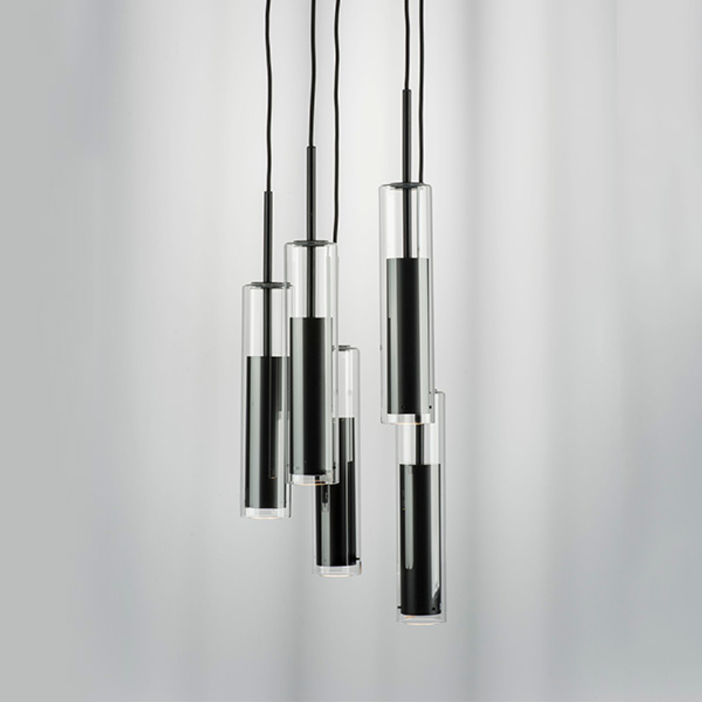 756057 Люстра CILINO 5х40W GU10 ЧЕРНЫЙ