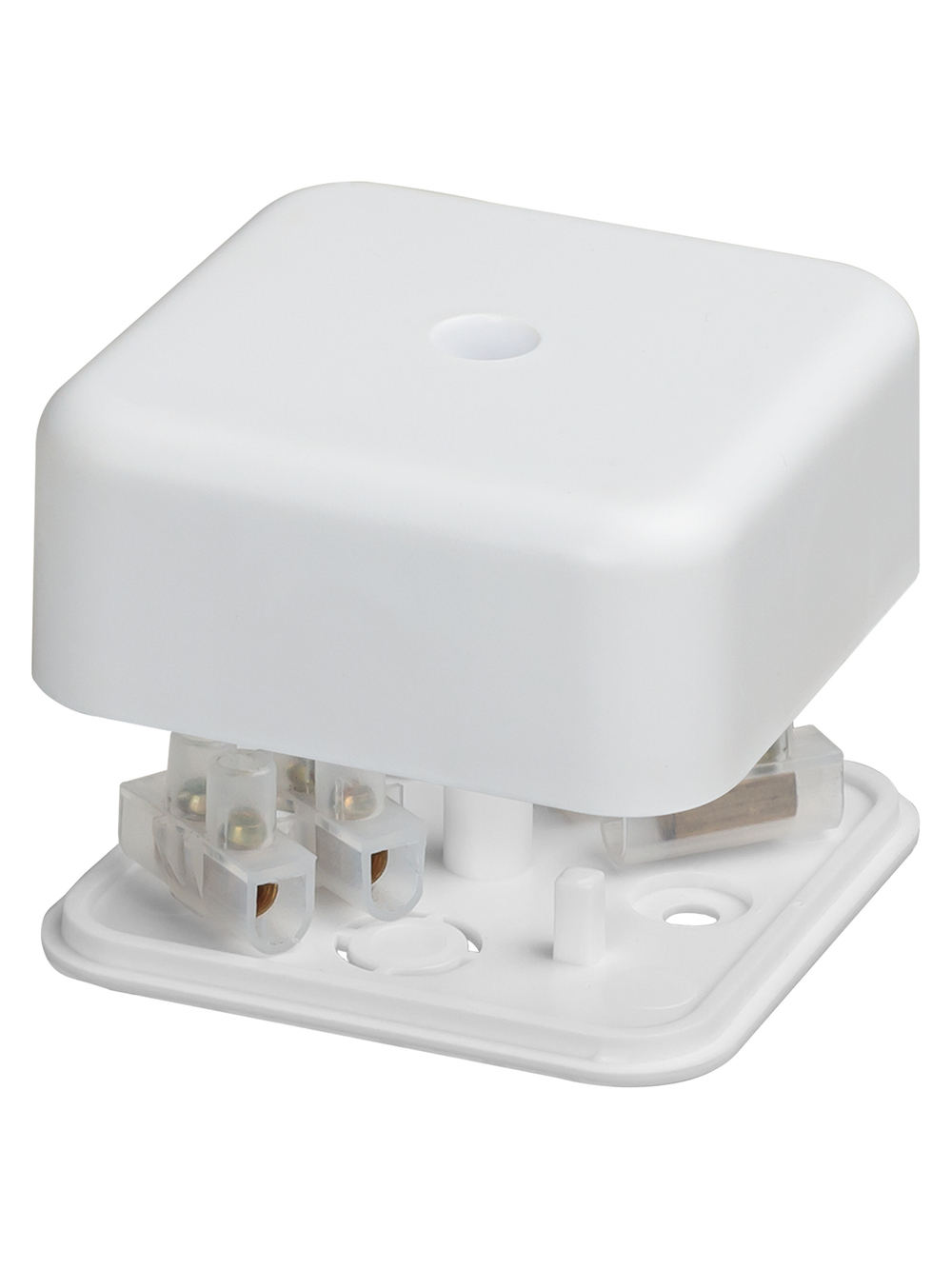Коробка распаячная КР 50х50х20 ОП с клем. колодкой белая IP40 TDM