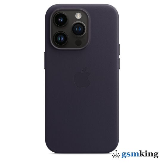 Apple Leather Case with MagSafe iPhone 14 Pro Ink (Чёрный) MPPJ3ZM/A