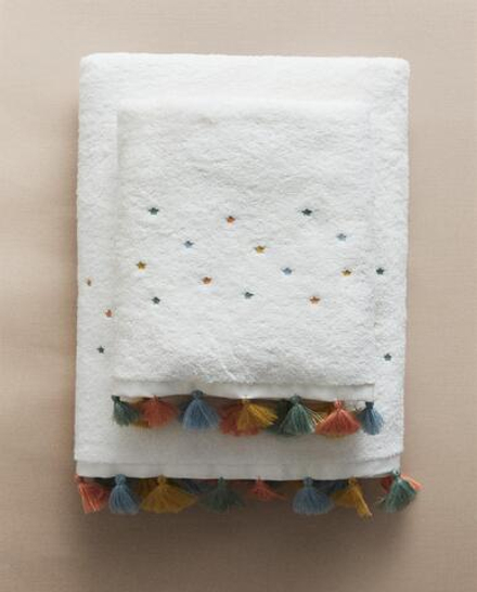 Zara Home Полотенце для лица и рук из хлопка, z amana biel · 5650/013