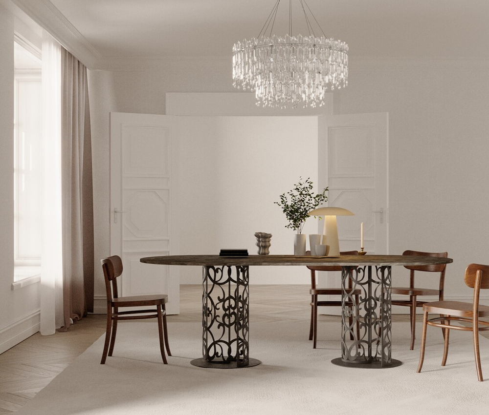 СТОЛ ОРНАМЕНТ ДВУХОПОРНЫЙ