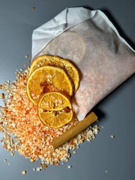 Kristalex Чайный пакетик Соль для ванны Грейпфрут, Лимон, Корица, 200гр